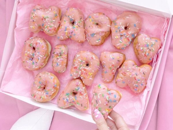 Letter (Alphabet) Donuts in Toronto from Machino Donuts image credit @karleykosmos