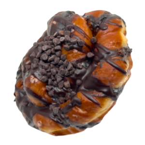 Chocolate swirl fritter from machino donuts