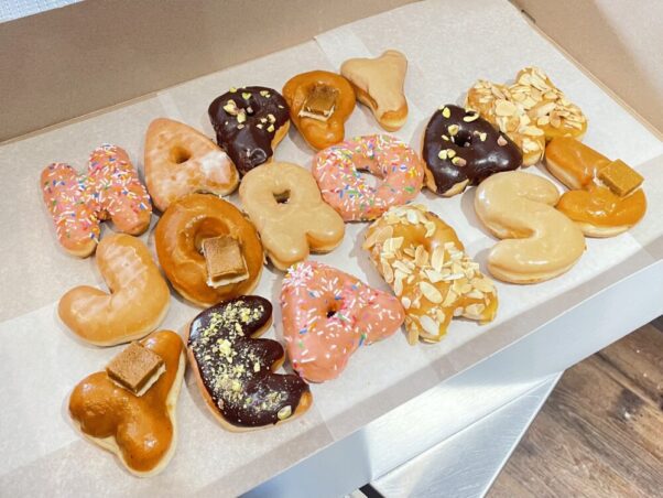 Birthday Custom Letter Donuts from Machino Donuts in Toronto Ontario