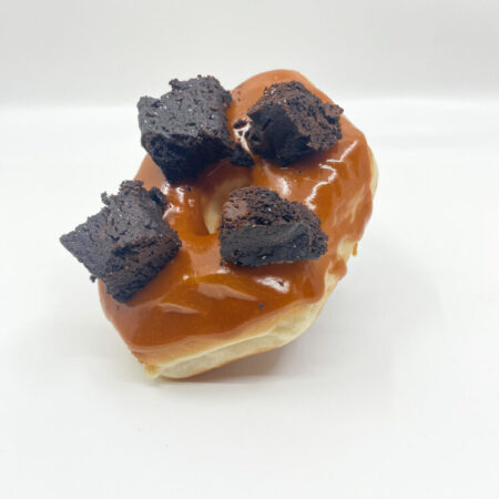 caramel brownie donuts