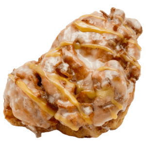 Caramel apple fritter from machino donuts