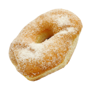 cinnamon sugar doughnut from machino donuts in Toronto