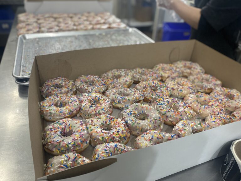 No waste! The end of the day we donate all doughnuts that we could not sell for local food banks or shelters in Toronto