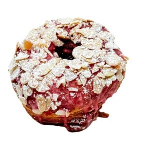 Strawberry almond cronuts