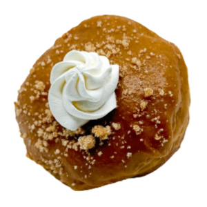 Pumpkin cream pie cream frilled donuts from Machino Donuts