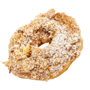 coffee cake doughnut from machino donuts in Toronto