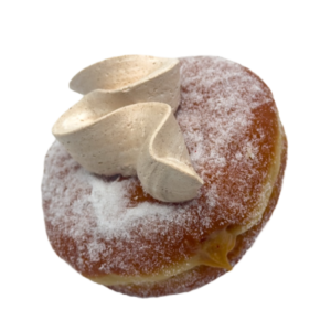 Dulce de leche cream filled donut