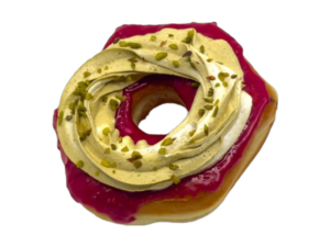 raspberry pistachio from machino donuts in Toronto