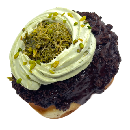 dubai chocolate brownie donuts