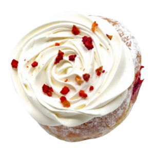 strawberry shortcake doughnut from machino donuts in Toronto