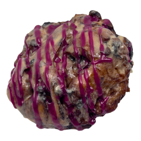 maple blueberry fritter