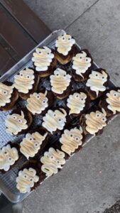 Mummy s'more donut
