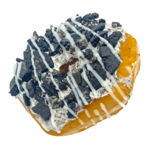 cookies and cream doughnut from machino donuts in Toronto