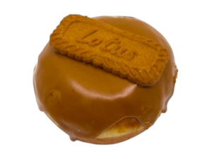 biscoff filled donut from machino donuts in Toronto