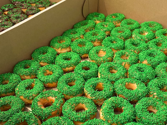 custom coloured mini donuts Toronto