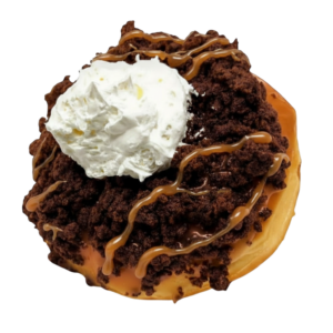 sticky toffee doughnut from machino donuts in Toronto