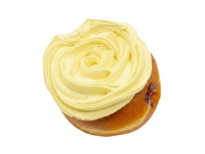 Lemon Blueberry filled doughnut from machino donuts in Toronto