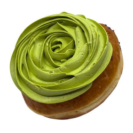 matcha blueberry filled donut from machino donuts