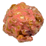 strawberry fritter from machino donuts in toronto