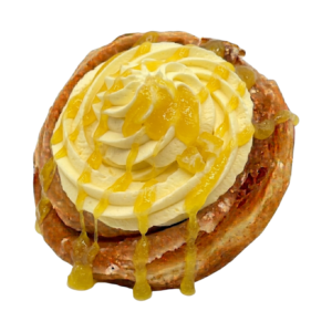 lemon cinnamon bun doughnut