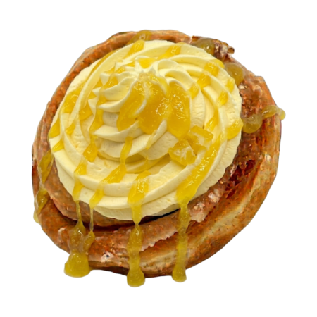 lemon cinnamon bun doughnut