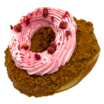 strawberry biscoff donut from machino donuts in Toronto