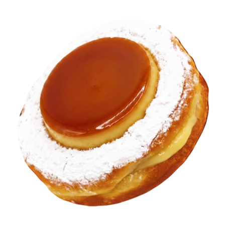 Brazilian pudim donut
