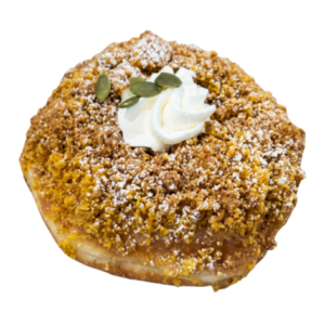 pumpkin coffee cake doughnut